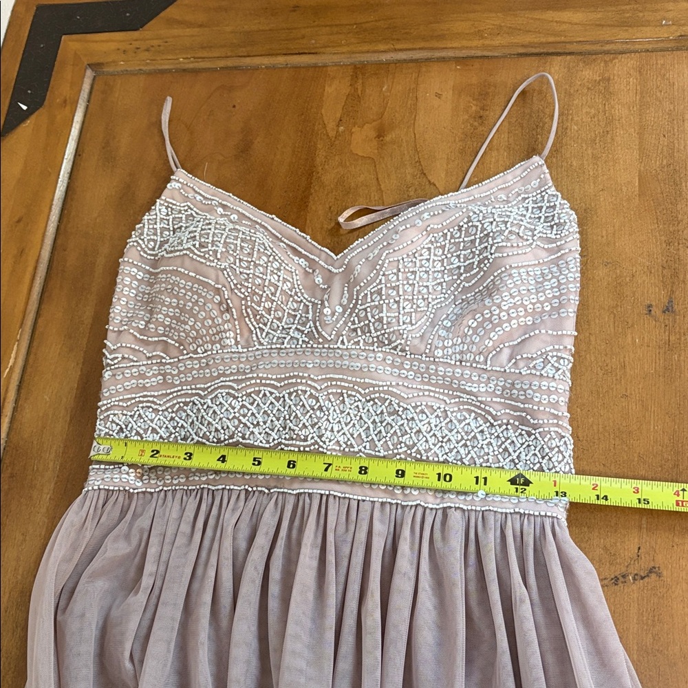 Adrianna Papell Mauve Maxi Dress Size 2 - Picture 8 of 14